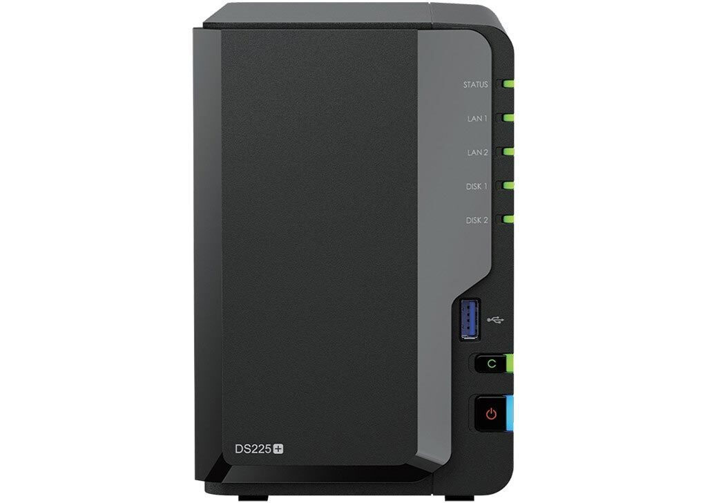 Synology DiskStation NAS Tower με 2 θέσεις για HDD/SSD και 2 θύρες Ethernet (DS225+)