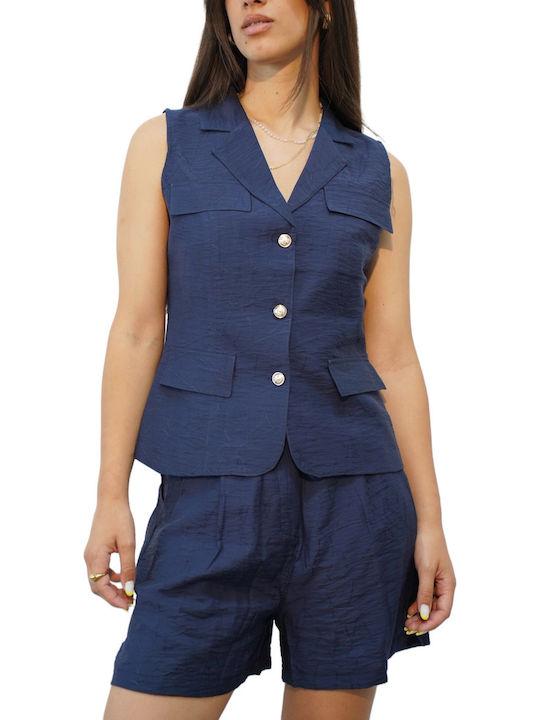 Damen-Set mit Bermuda Blau