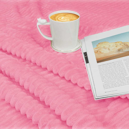Cotton Market Одеяло Флийс Единично 170x210см. Powder Pink
