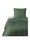 Detexpol Set Huse Pentru Pilote 100% Bumbac 140x200cm Simplă Cu Față De Pernă Verde