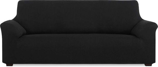 Sofazip Elastic Cover for Three Seater Sofa Black 220εκ. 1pcs SZMONDO3NEGRU