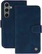 Wonder Wallet Piele artificială / Silicon Albastru marin (Oppo A17)