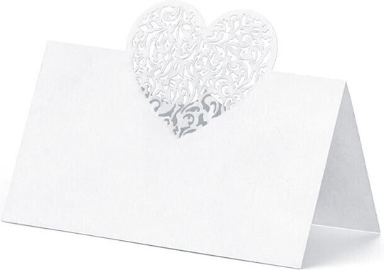 Tischkarten Herz 9 x 6,5 cm 1 Packung 10 Stück