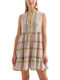 Sommer Mini Damenkleid Hellrosa