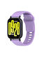 Silicone Tragbare Bänder Smartwatch Bizon Strap Watch Silicone Pro H Quickrelease 22 Mm Lila