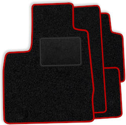 Set Velour Mats Fitting Citroen Xantia 1993-2001 Red Edging Set Velour Mats Fitting Citroen Xantia 1993-2001 Red Edging