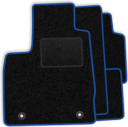 Set Velour Mats Matching Hyundai Veloster I 2011-2018 Blue Edging Set Velour Mats Matching Hyundai Veloster I 2011-2018 Blue Edging