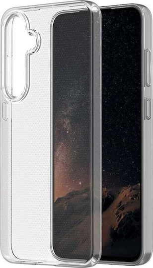 eSTUFF Umschlag Rückseite Silikon Transparent (Galaxy S24 FE)