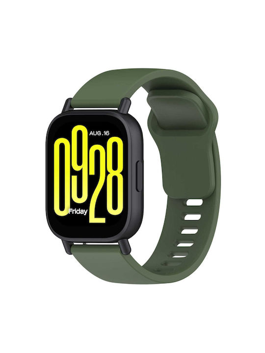 Silicone Tragbare Bänder Smartwatch Bizon Strap Watch Silicone Pro H Quickrelease 22 Mm Dunkles Grün