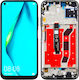 LCD-Display + Touchscreen Huawei P40 Lite Jny-lx1 Gebraucht mit Rahmen Schwarz