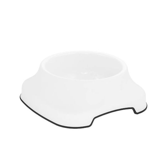 Plast Art Bowl Food for Dog & Cat 2lt in White Color