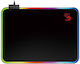 A4Tech Gaming Mouse Pad Medium (350mm) with Wrist Support and RGB Lighting via USB Gray