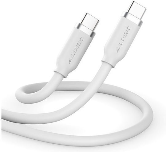 Alogic USB 2.0 Kabel USB-C männlich - USB-C 240W Weiß 2m (ELSI5U2CCWH2)