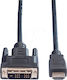 Value 1.5m DVI-D male to HDMI male Cable Black (11.99.5516)