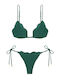 Bikini Slip με Κορδονάκια Πράσινο