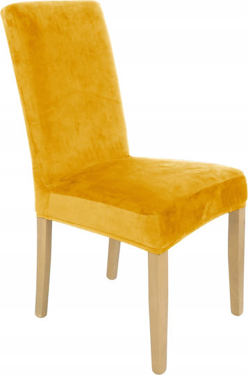 Ubieramy Meble Ελαστικό Κάλυμμα Καρέκλας Mustard Velvet