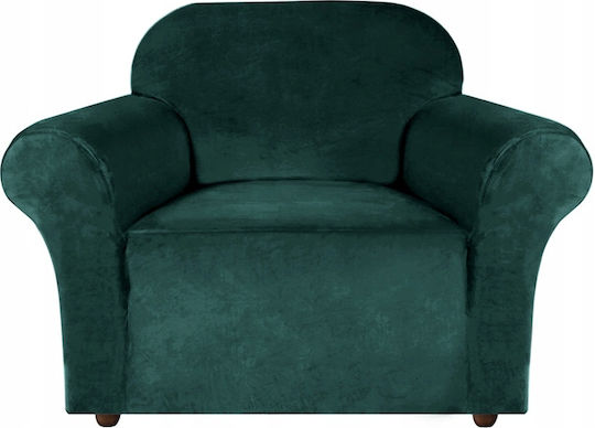 Ubieramy Meble Elastic Cover for Armchair Bottle Green 1pcs