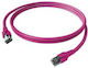 Easylan S/FTP Cat.6a (Gigabit) Καλώδιο Δικτύου Ethernet 10m Μωβ