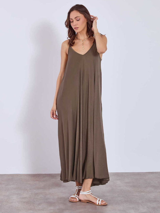 Celestino Maxi Dress Brown