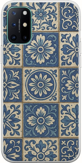 Aegean Mosaic OnePlus 8 Flexible TPU Transparent Silicone Mobile Phone Case