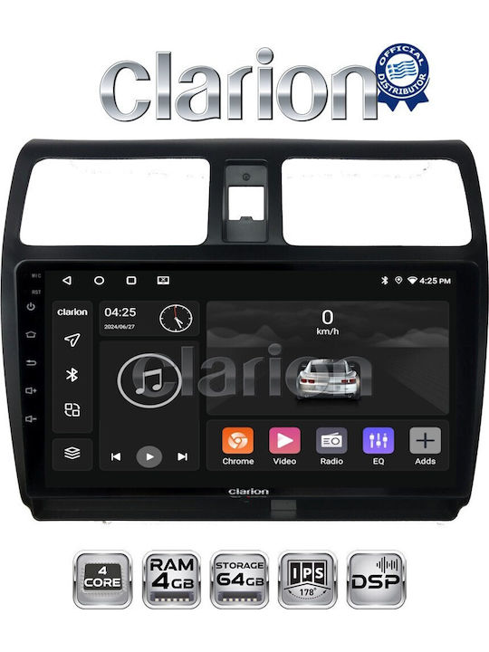 Clarion Ηχοσύστημα Αυτοκινήτου για Suzuki Swift 2005 > 2010 (Bluetooth/USB/WiFi/GPS/Apple-Carplay/Android-Auto)
