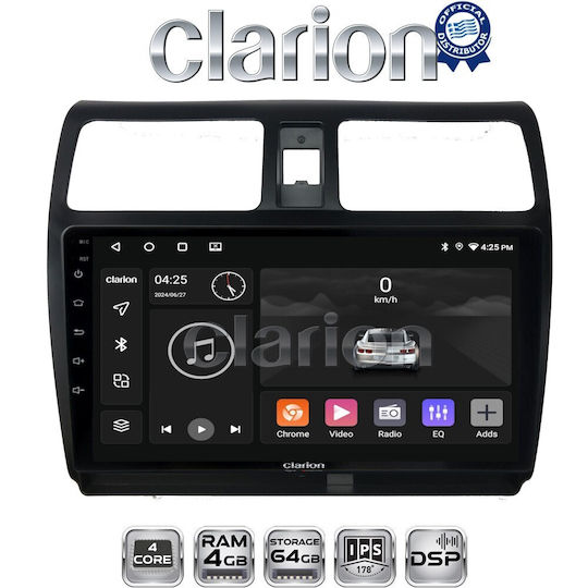 Clarion Car Audio System for Suzuki Swift 2005 > 2010 (Bluetooth/USB/WiFi/GPS/Apple-Carplay/Android-Auto)