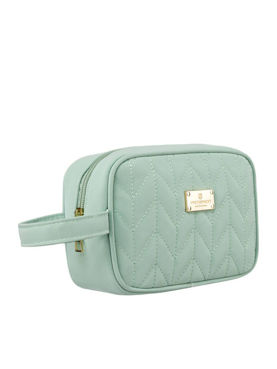 Travel Cosmetic Bag In Green Color Inner Pocket Peterson