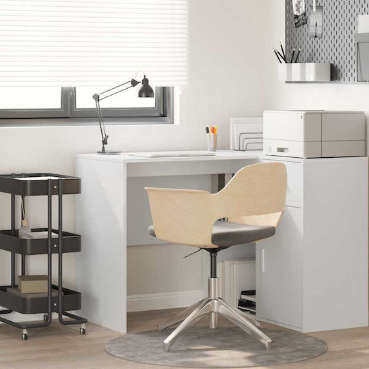 White Wooden Desk 90x50x75cm
