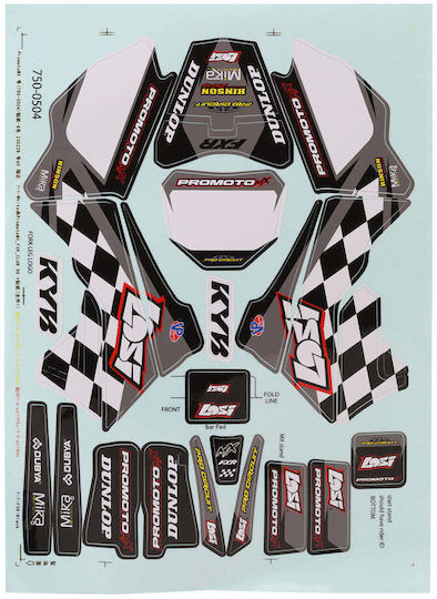 Losi Promoto-mx Orange Plastics W Losi Graphics