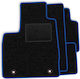 Set Veloursmatten Passend Für Porsche Cayenne I S-Turbo 2002-2010 Blaue Kante