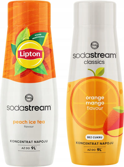 Sodastream Zero Леден Чай Праскова Сгъстен Негазирано Без Захар в Кутия 2x440ml