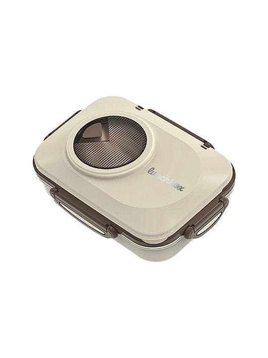 Uncle George Microwave Plastic Lunch Box Beige ...