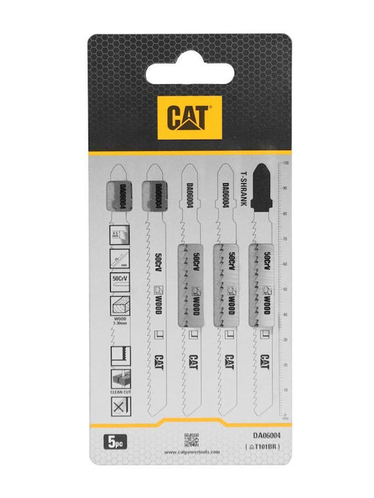 CAT Jig Saw Blade for Wood 100mm 5pcs 02-3445