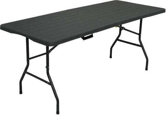Nils Tabelle Stahl für Camping Klappbar Campingmöbel 91x74cm Gray