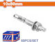 Wadfow Wdq2533 Metallic Galvanized Screw Anchors Galv Express 10 x 80 55 Pieces