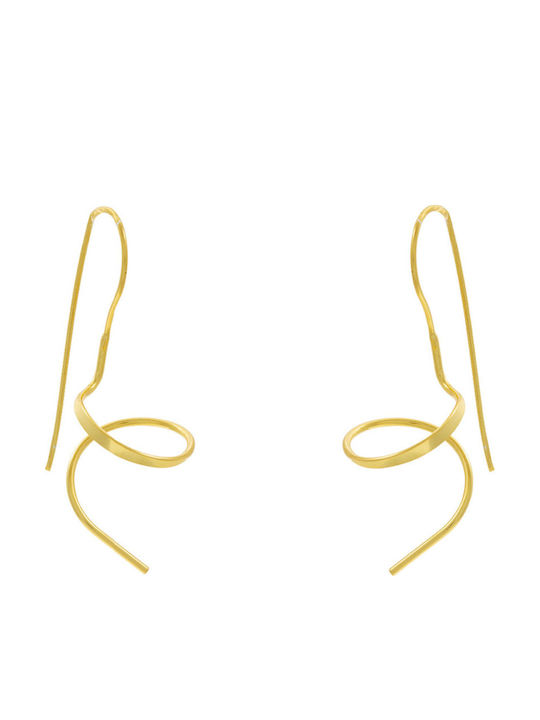 Bizoutaki Earrings made of Silver Gold Plated