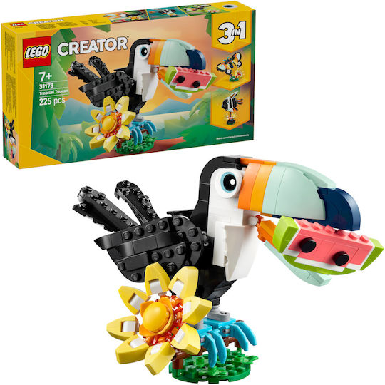 LEGO Creator 3-in-1 Wild Animals Tropical Toucan for Ages 7+ 225 Pieces