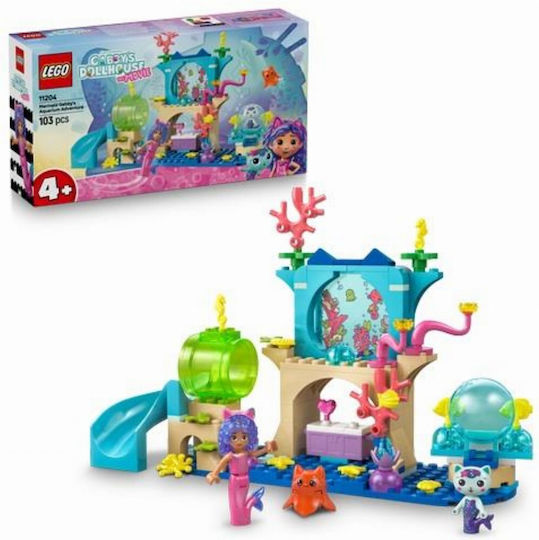 LEGO Gabby's Dollhouse Mermaid Gabby's Aquarium Adventure for 4+ Years 263 Pieces