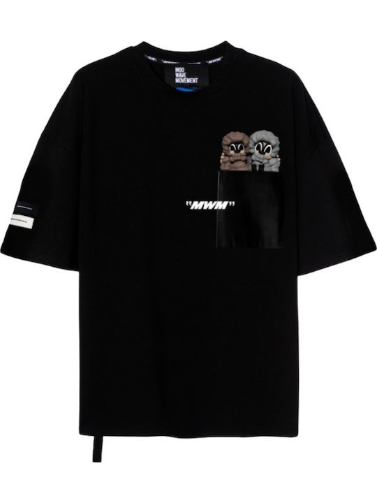 Mod Wave Movement T-shirt Black