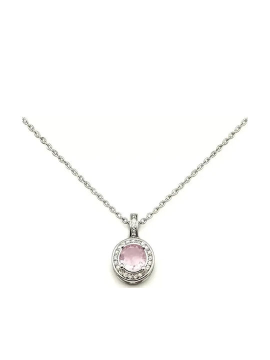 Nire from Pink Gold Plated Steel with Zircon