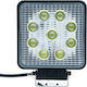 Led Work Lamp 27w Square 12/24v 6000k Cool White R10 R23