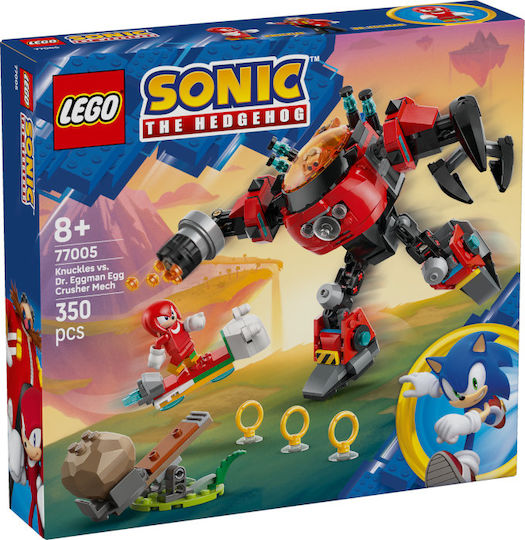 LEGO Конструктори Sonic Knuckles Vs Dr. Eggman Egg Crusher Mech За 8+ Години 350 Бройки
