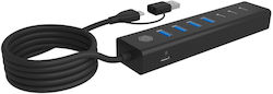 Icy Box USB-Hub 7 Anschlüsse (USB-A / USB-C) IB-HUB1737-C3 Icy Box USB-Hub 7 Anschlüsse (USB-A / USB-C) IB-HUB1737-C3