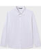 Kids One Color Shirt Long Sleeve White