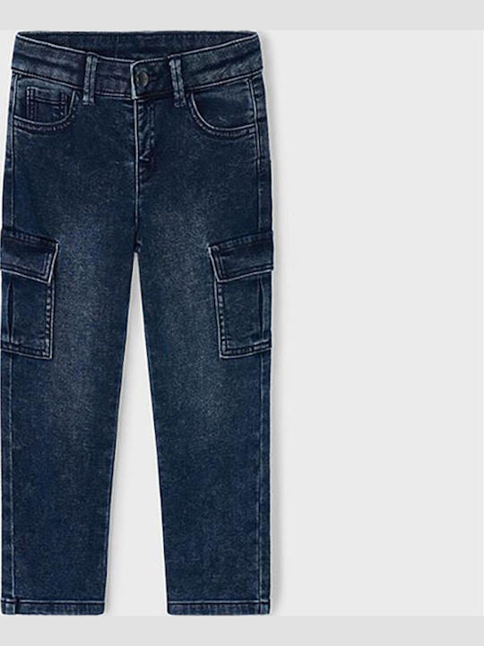 Mayoral Kinder Schlaghose Jeans schwarz, blau