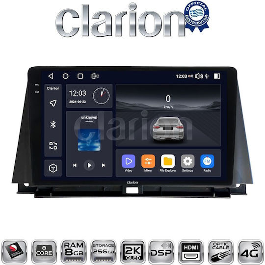 Clarion Ηχοσύστημα Αυτοκινήτου για Lexus NX 2014 > 2016 (Bluetooth/USB/WiFi/GPS/Apple-Carplay/Android-Auto)