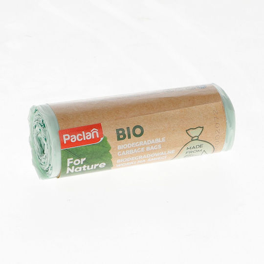 Biologisch abbaubare Müllbeutel für den Garten Kapazität 12Es 15Stück Beige