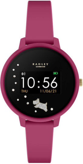 Radley London Series 03 Smartwatch Purple Rubber Strap Rys03-2030