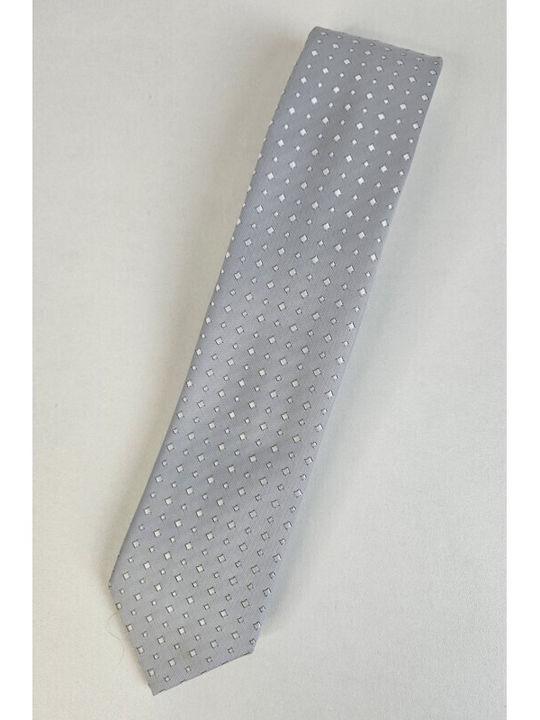 Venturi Men's Tie in Silver Color
