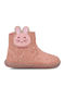 Anatomical Leather Kids Boots with Zipper Pink